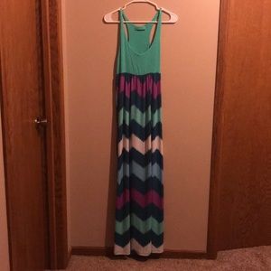 Filly Flair chevron patterned maxi dress